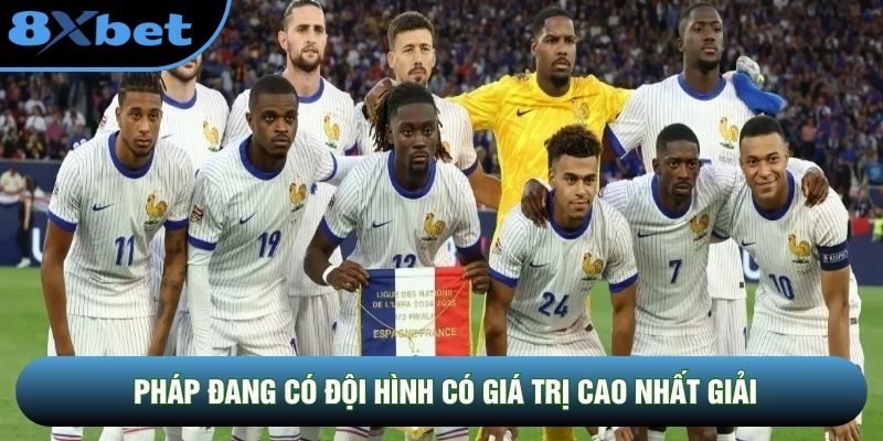 Pháp đang có đội hình có giá trị cao nhất giải