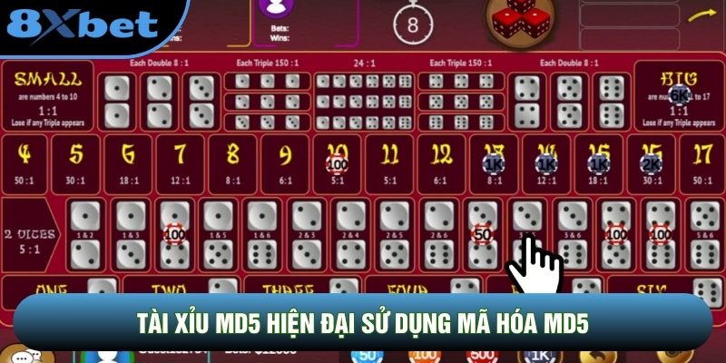 Tài Xỉu MD5 hiện đại sử dụng mã hóa MD5