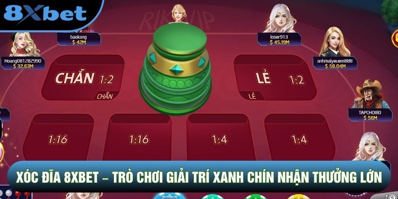 Xóc Đĩa 8XBET – Trò Chơi Giải Trí Xanh Chín Nhận Thưởng Lớn